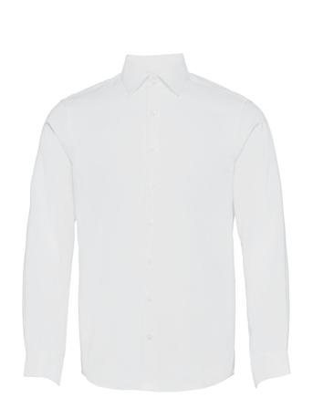 Structure Easy Care Fitted Shirt White Calvin Klein
