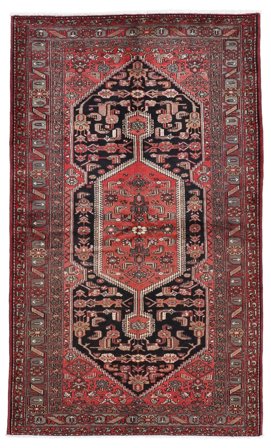 Tapis Hamadan 147X247 Rouge Foncé/Noir (Laine, Perse)