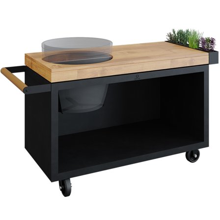 Ofyr 135 Pro Bord till Kamado, svart teak BGE | Inredning > Bord | Bagaren och Kocken
