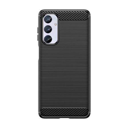 Fleksibelt karbonmønster-etui for Samsung Galaxy M54 Carbon Case - svart