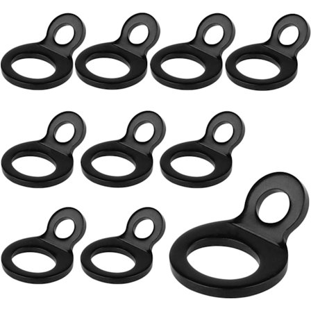 10 Stycken Surrningsringar, Surrningsankare med Skruvar, Monteringsringar för Släpvagn, O-krok i Rostfritt Stål för Släpvagnar, Bilar, Lastbilar, 