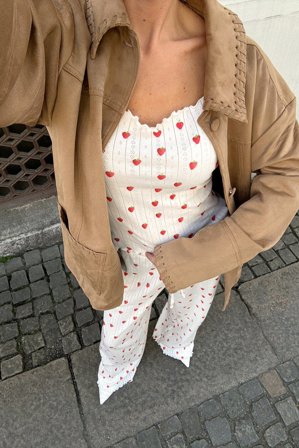 Handpicked x NA-KD bedrucktes Jersey-Unterhemd - Sommerset - Mehrfarbig - M