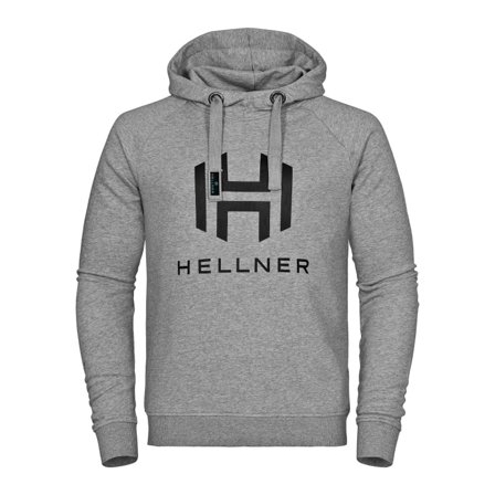 Hellner Logo Hoodie Men Men long-sleeved sweaters Grey M