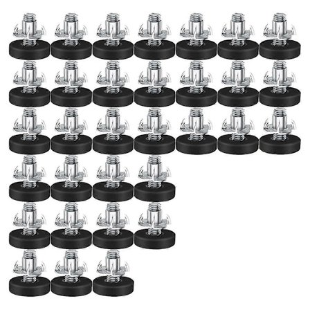 32 kpl M6-kierteellä säädettävät huonekalujen tasaajat ruuvattavat tuolinjalat säädettävät huonekalujen jalat{KDO}