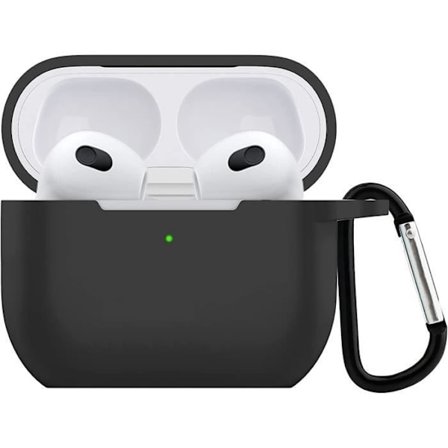 Siliconefodral - Phonillico - Airpods 3 - Stötsäker - Dammskydd - Nyckelring