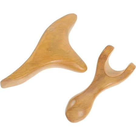 2 st Skrapskrapor Trigeminal för Tabletter Gua Sha Ansikte Kropp Hals Arm Skönhet Frigörande Platta Lyft Unika Instrument Verktyg Spa Naturligt 