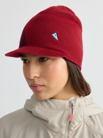 Klättermusen - Heid Brim Beanie Unisex - Burnt Lava - One Size