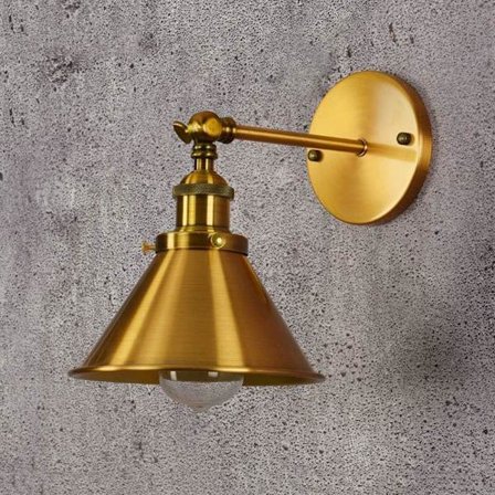 LED Vintage Vegglampe, Metall Vegglampe Taklampe, E27 Dekorativ Vegglampe Industriell Design for Rom Soverom Kontor Kjøkken