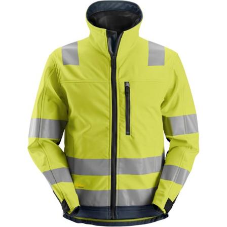 Snickers Workwear 1230 AllroundWork Softshelltakki huomioväri, keltainen/laivastonsininen Huomioväri, Keltainen/Mariini, Vaatteet