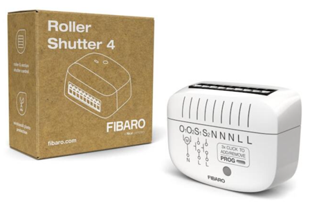 Fibaro Roller Shutter 4 Motorrelé for persienner, porter etc