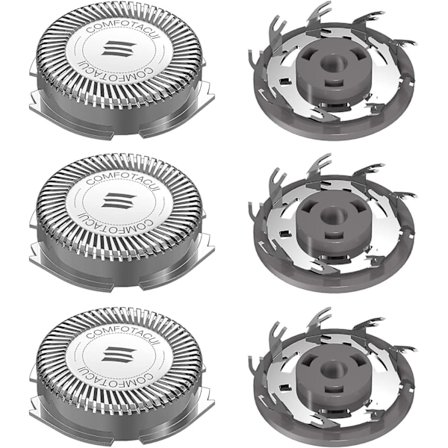 Reservedele til Philips Aquatouch 3-pak, barberhoveder, der er kompatible med serie 1000, 2000, 3000, 5000 og model AT8xx/AT7xx/P