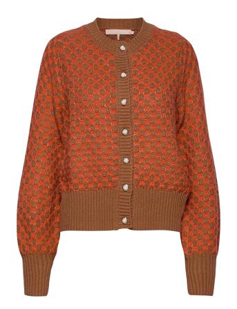 Cattiekb Cardigan Strikkegenser Cardigan Brun Karen By Simonsen