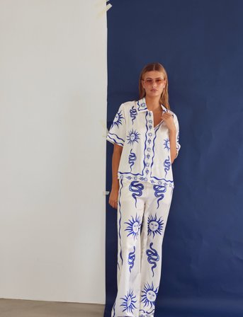 Noella Kimona Pants - Multi/patterned - XS/S