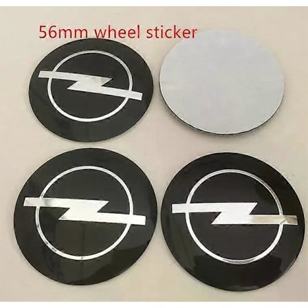 4 st 56mm 60mm 65mm kompatibla för Opel bil emblem Hjul Center Nav Kapslar Märken klistermärken bil styling auto tillbehör
