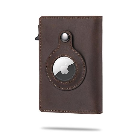För Apple AirTag Wallet Herr Kolfiber Mode ID Kreditkortshållare Rfid Slim AirTag Slide Wallet Designer Korthållare