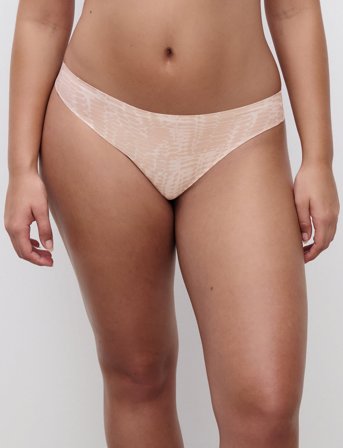 CHANTELLE Soft Stretch Thong - Pink - ONE SIZE