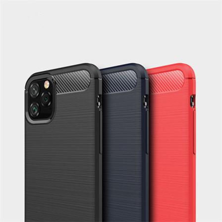 SKALO iPhone 11 Pro Max Armor Carbon Stødsikker TPU-cover - Vælg Red