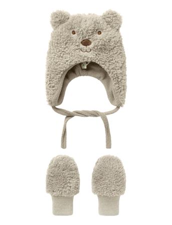 Nbnmatuta Teddy Set3 Accessories Headwear Hats Baby Hats Beige Name It