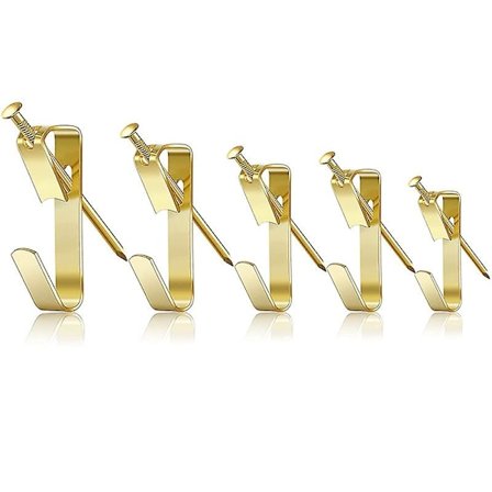 50 stk. Billedophæng, Billedkroge til ophængning af billeder, Rammekroge Billedophæng Heavy Duty Hardware Hanger Kit Trævæg Maleri Ophæng Hoo