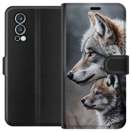 Kompatibelt Lommeboketui til OnePlus OnePlus Nord 2 5G Ulver Ville Wolf Dyr Mystikk