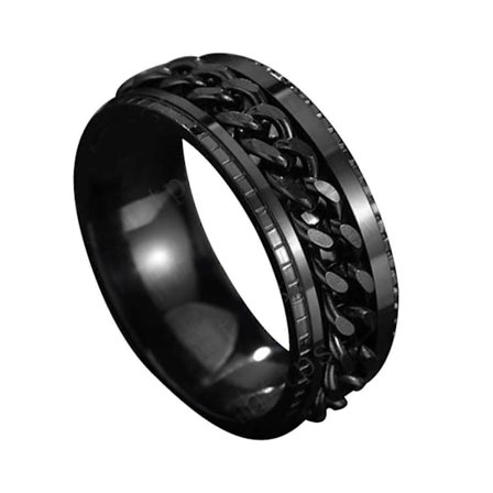 Roterbar Ølflaskeåpner Ring med Innvendig Roterende Kjede Titanstål