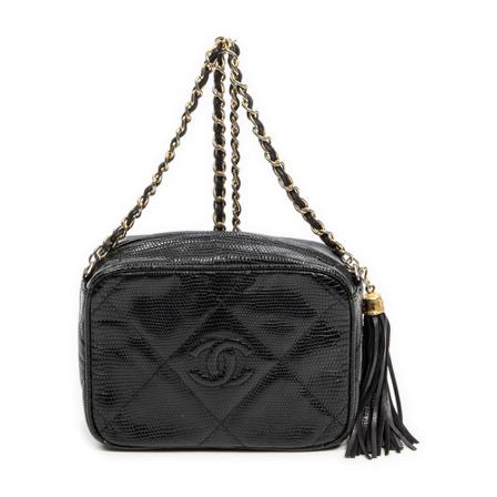Chanel Vintage Pre-owned Cross Body Väska svart, Dam Vintage Väskor, Dam, Storlek: ONE SIZE