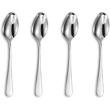 Premium Skedset, 4 delar, 10/10 rostfritt stål, spegelpolerat, diskmaskinsäker (5,5 tum matskedar)