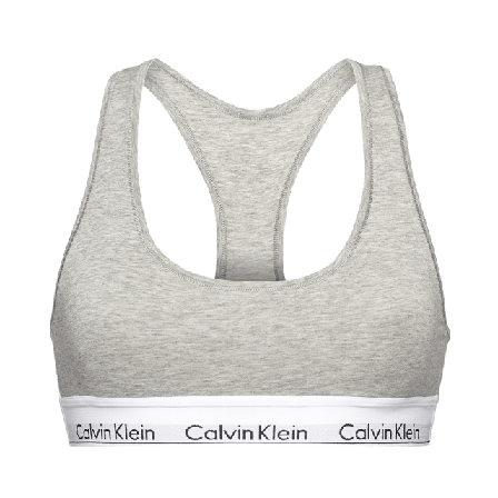Calvin Klein Bralette, ovadderad i skön Bomull & modal blandning Bh Dam Grå M