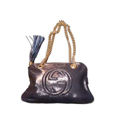 Gucci Vintage Pre-owned Leather gucci-bags Lilla, Dame Vintage Tasker, Størrelse: ONE Size