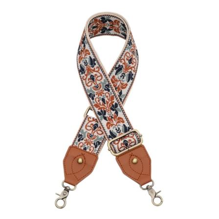 2 tum bred broderi handväska Rem Gitarr Style Axelrem