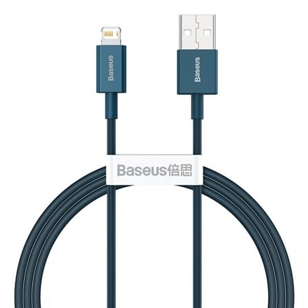 Baseus Superior-kabel USB - Lightning 2,4A 1 m blå (CALYS-A03)