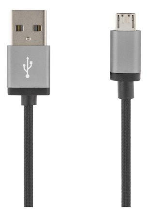 Deltaco MICRO-113F - USB-kabel - USB til Micro-USB type B - 2 m
