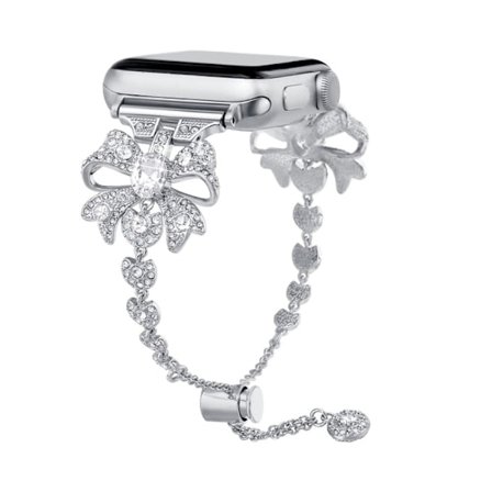 Apple Watch Series 8 (41 mm) klockarmband med knut - Silver