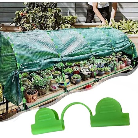 50 st Plastklämmor för Trädgårdsbåge, Solskydd och Nät (50 st 7mm)