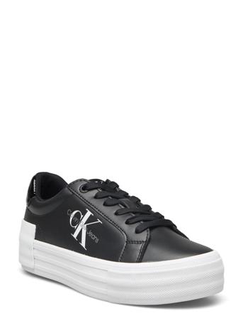 Bold Vulc Flatf Low Lace Lth Ml Matalavartiset Sneakerit Tennarit Black Calvin Klein
