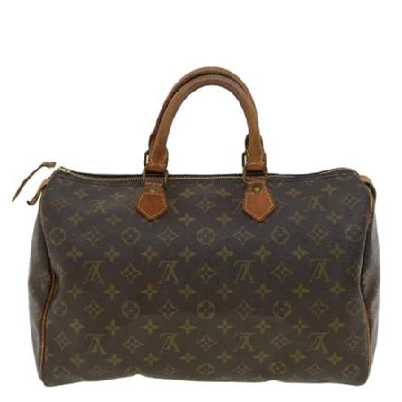 Louis Vuitton Vintage Pre-owned Speedy 35 Monogram Handväska brun, Dam Vintage Väskor, Dam, Storlek: ONE SIZE