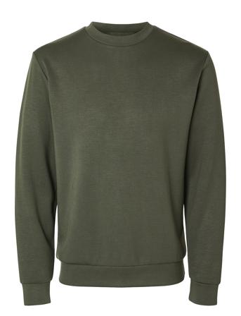 Slhemanuel Soft Crew Neck Sweat Noos Tops Sweat-shirts & Hoodies Sweat-shirts Green Selected Homme