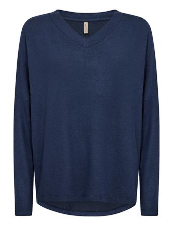 Sc-Biara Tops Knitwear Jumpers Navy Soyaconcept