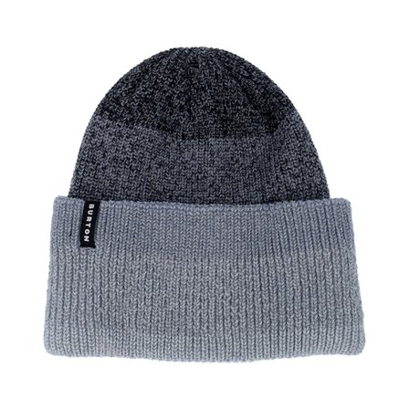 Burton - Grijs cuff Beanie - Recycled All Night Long Beanie True Black Cuff @ Hatstore