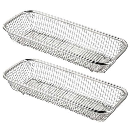 stk. Chopsticks og gaffelavløpsstativ i rustfritt stål - Bestikkholder for vasker