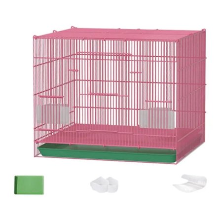 Kaninbur Marsvinbur Hjem Metalltråd med Brett Smådyrhus Innendørs Kaninhus for Chinchilla Små Kjæledyr Kaniner[co]