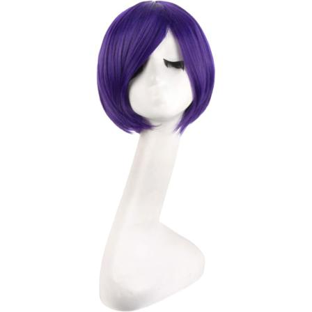 12"/30 Cm Short Paragraph Cosplay Peruker (mörklila)