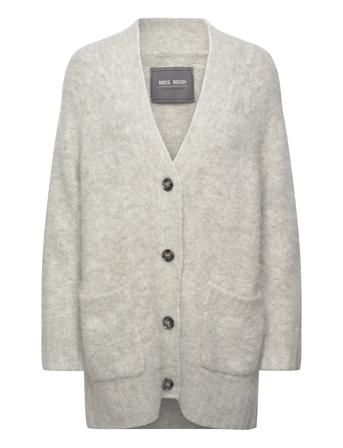 Mmwren Hairy Knit Cardigan Strikkegenser Cardigan Grå MOS MOSH*Betinget Tilbud