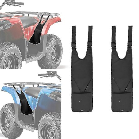 2 stk ATV Baksete Fotstøtter Universal Justerbar Foldbar Slitasje