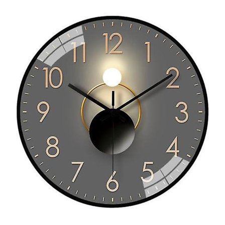 8 Tum Modern Väggklocka Tyst Icke-Tickande Batteridriven Väggmonterad Klocka Vardagsrum Sovrum Kök Kontor Klassrum Dekoration som bilden