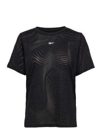 Ts Burnout Tee T-shirts & Tops Short-sleeved Musta Reebok Performance