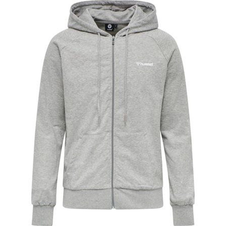 Hummel Men's hmlISAM ZIP HOODIE Men long-sleeved sweaters Grey L