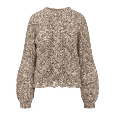 IRO Stickat beige, Dam Stickade tröjor & koftor, Dam, Storlek: S