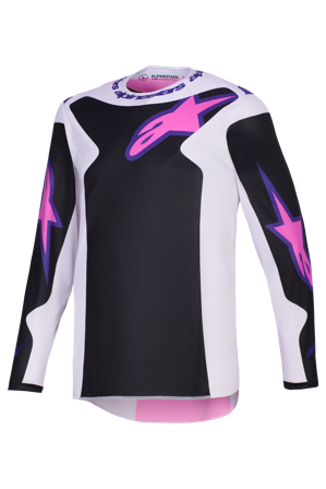 Maglia Cross Alpinestars Fluid Grid Nero/Grigio/Viola M
