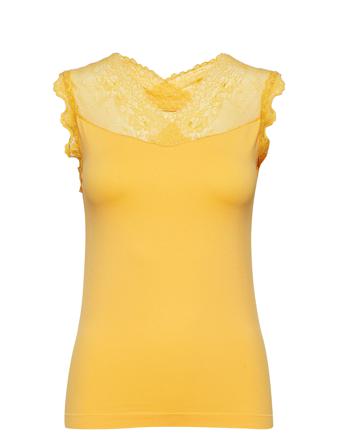 Vanessa Top T-shirts & Tops Sleeveless Keltainen Minus